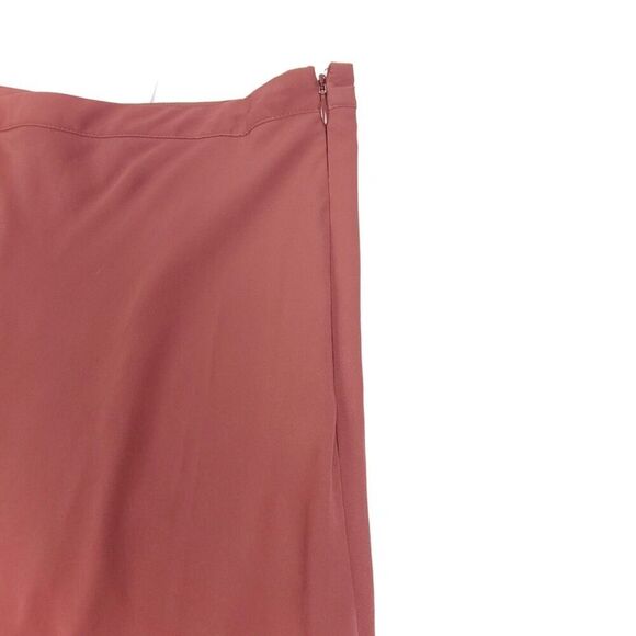 WHITE HOUSE BLACK MARKET Flowy Asymmetric Maxi Skirt Terra Rosa Lagenlook Boho - Picture 6 of 8